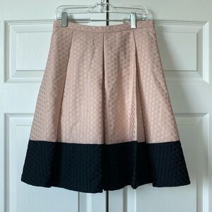 ONE OF A KIND EVA FRANCO POLKA DOR PLEATED SKIRT